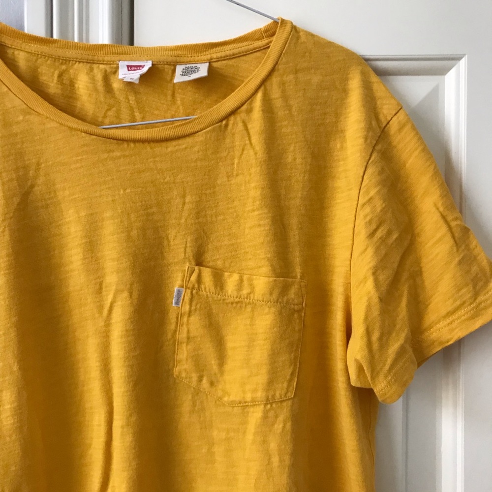 Macaroni Yellow Pocket Tee